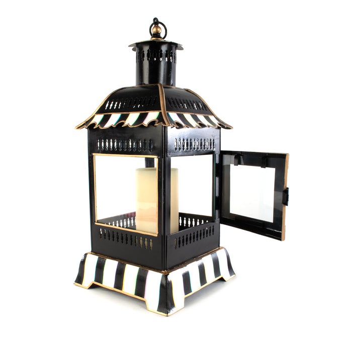 Courtly Stripe Small Candle Lantern image number 10