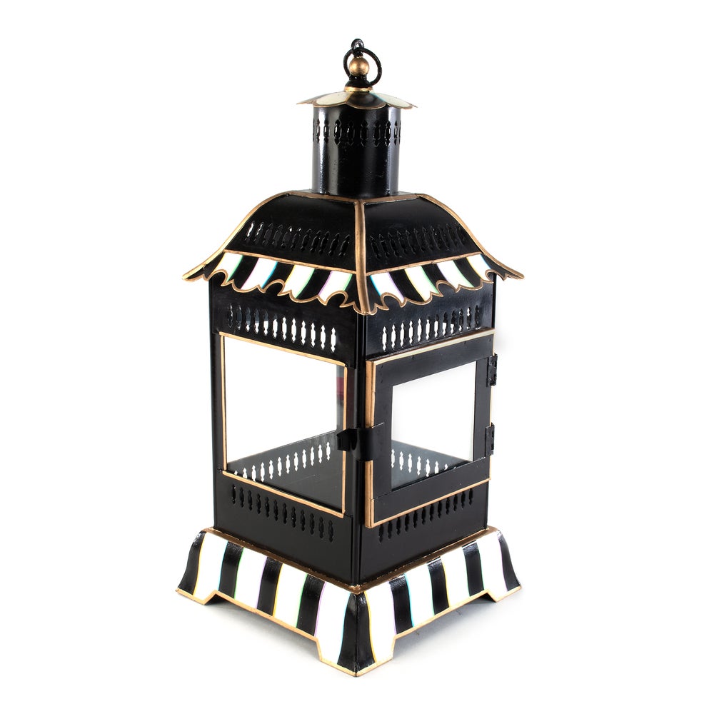 Courtly Stripe Small Candle Lantern mackenzie-childs Panama imagen 1
