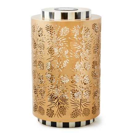 Pinecone Tall Solar Lantern