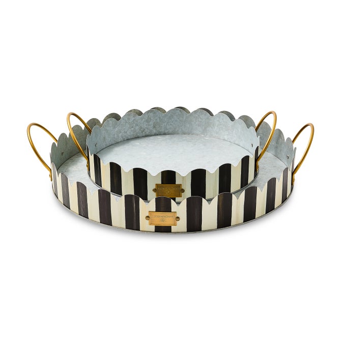 Courtly Stripe Serving Trays, Set of 2 image number 0