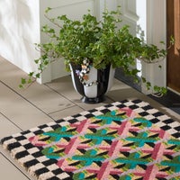 Courtly Stripe Scalloped Large Flower Pot
