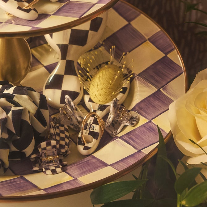 MC x Wet Brush Courtly Check Keychain Detangler Brush image number 6