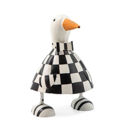 Checked Metal Goose