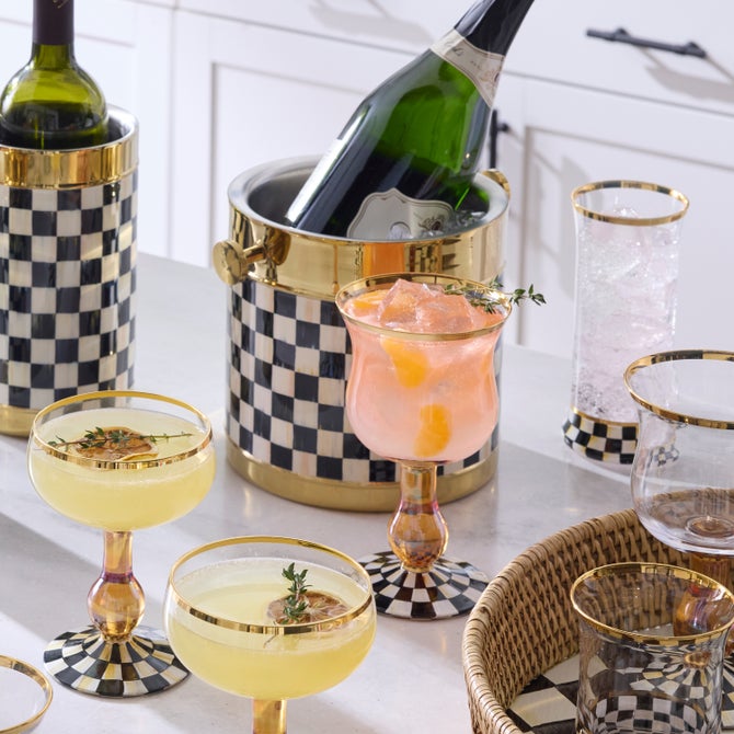 Courtly Check 3260 Gold Ice Bucket image number 1