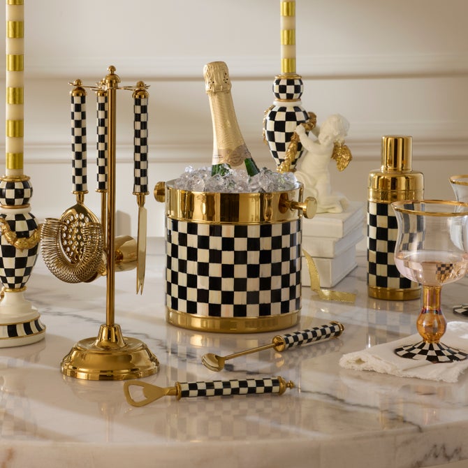 Courtly Check 3260 Gold Ice Bucket image number 2
