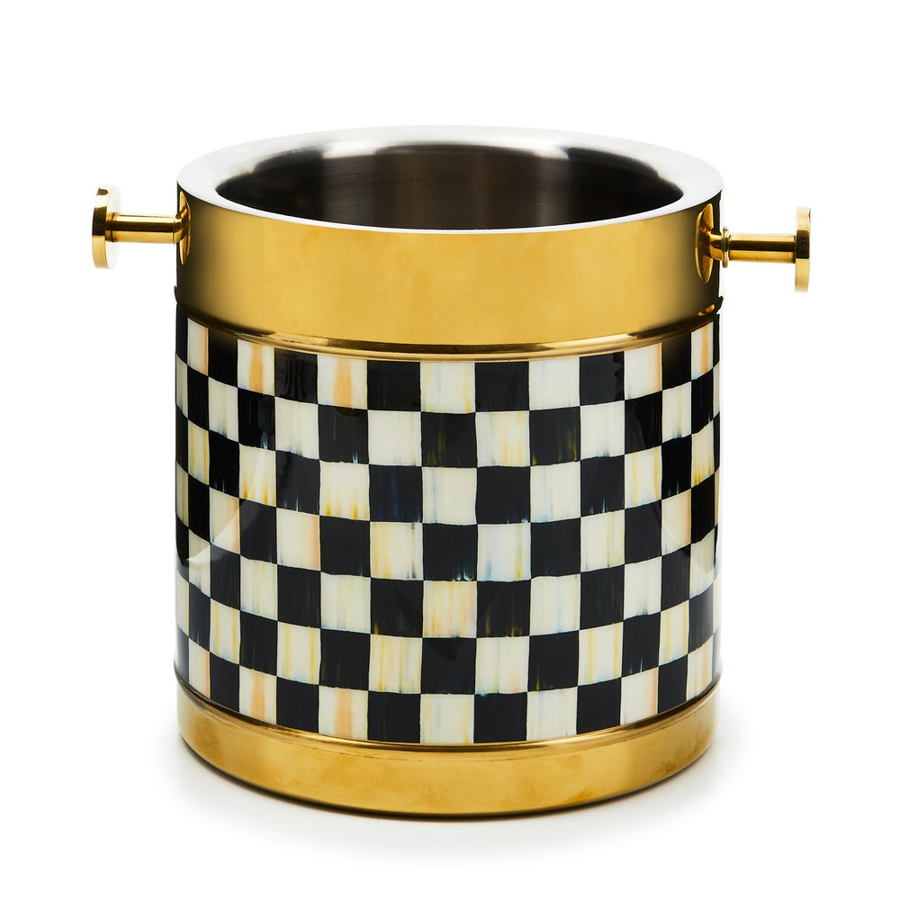 Gold Courtly Check 3260 Barware - Courtly Check, Ice Bucket mackenzie-childs Panama imagen 1