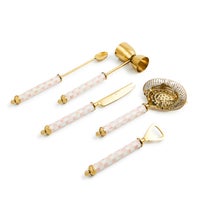 Rosy Check 3260 Gold Cocktail Set