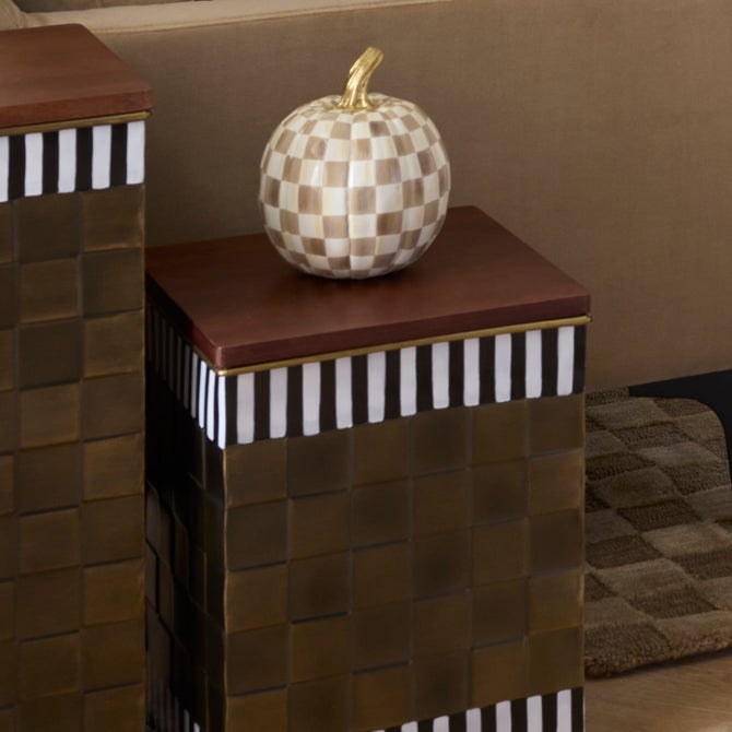 Courtly Stripe Short Storage Bin image number 2