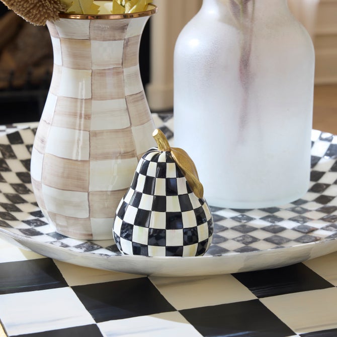 Courtly Check Capiz Decorative Bowl image number 1