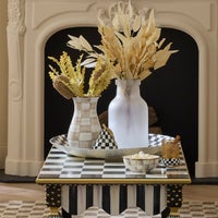Courtly Check Capiz Decorative Bowl