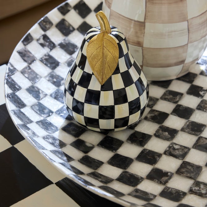 Courtly Check Capiz Decorative Bowl image number 3