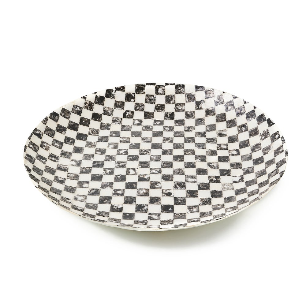 Courtly Check Capiz Decorative Bowl mackenzie-childs Panama imagen 1