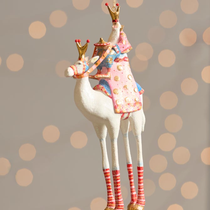 Patience Brewster Nativity Balthazar on Camel Ornament image number 1