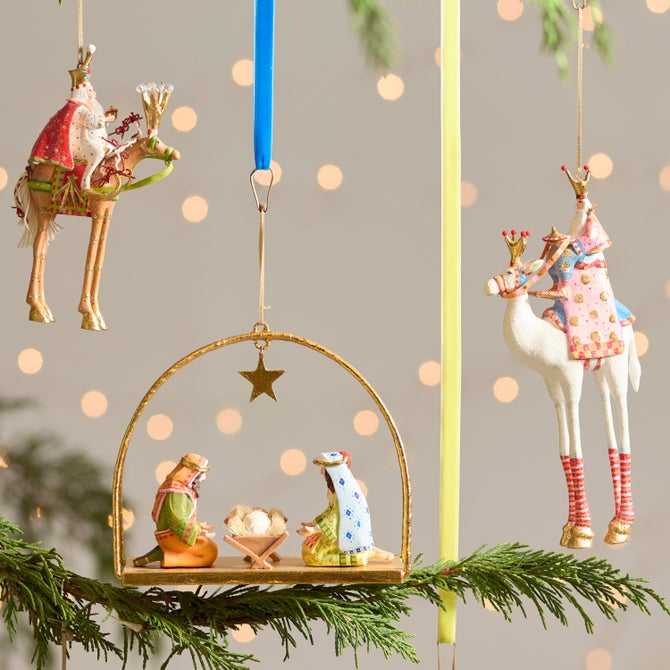 Patience Brewster Nativity Balthazar on Camel Ornament image number 5
