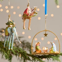 Patience Brewster Nativity Casper on Elephant Ornament