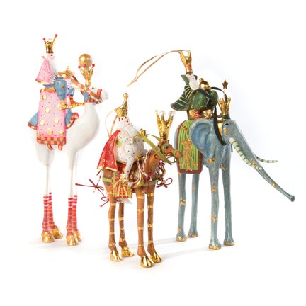 Patience Brewster Nativity Casper on Elephant Ornament