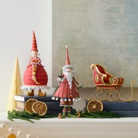 Patience Brewster Dash Away Red Mrs. Santa Figure