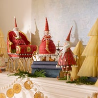 Patience Brewster Dash Away Red Mrs. Santa Figure