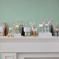 Patience Brewster Moonbeam Cupid Reindeer Figure