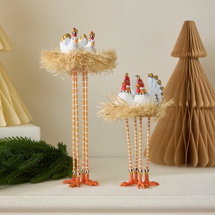 Patience Brewster Nativity Chicken & Dove Figures