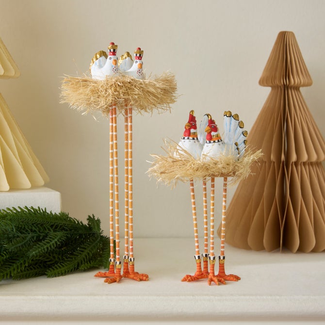 Patience Brewster Nativity Chicken & Dove Figures image number 1