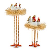 Patience Brewster Nativity Chicken & Dove Figures