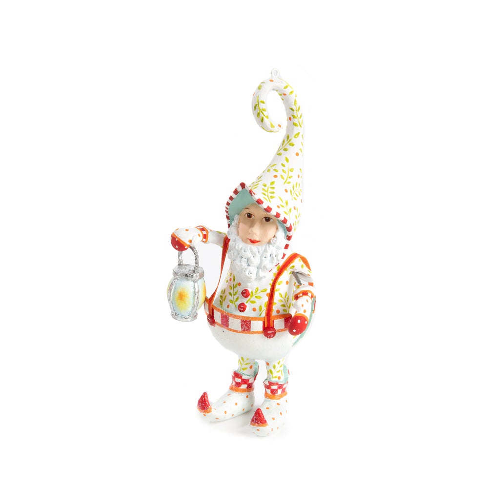 Patience Brewster Dash Away Santa's Lantern Elf Ornament mackenzie-childs Panama imagen 1