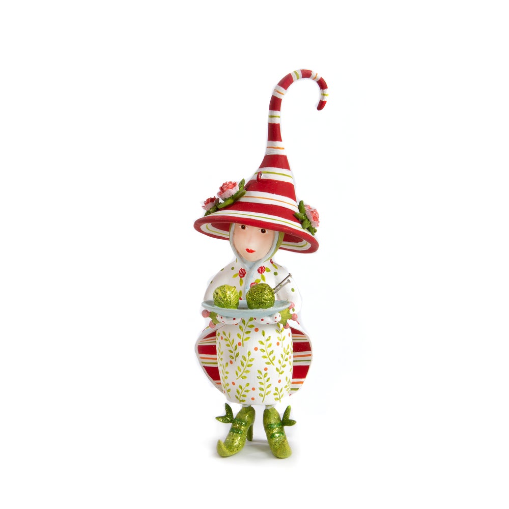 Patience Brewster Dash Away Mrs. Santa's Elf Ornament mackenzie-childs Panama imagen 1