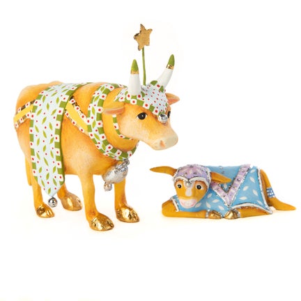 Patience Brewster Nativity Cow & Calf Mini Figures