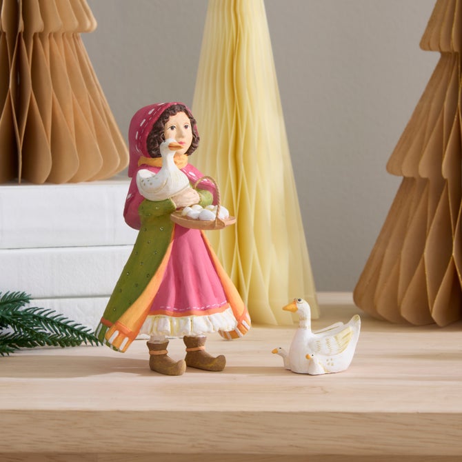 Patience Brewster Nativity Girl with Duck Figures image number 1