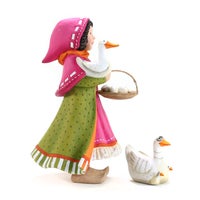 Patience Brewster Nativity Girl with Duck Figures