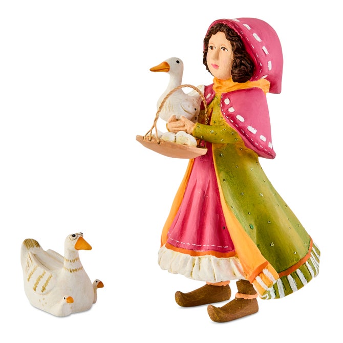 Patience Brewster Nativity Girl with Duck Figures image number 0