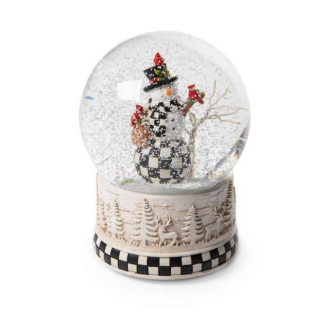 Farmhouse Snowman Snow Globe image number 0