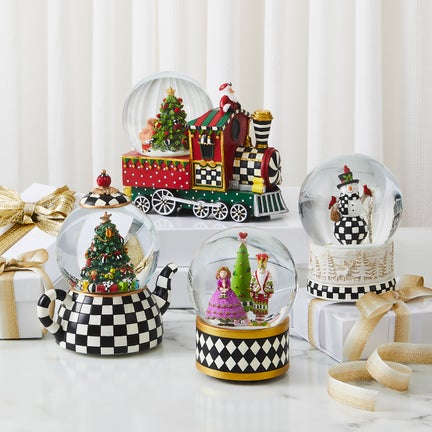 Courtly Teapot Snow Globe