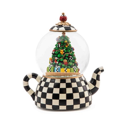 Courtly Teapot Snow Globe