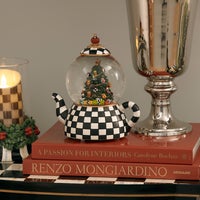 Courtly Teapot Snow Globe