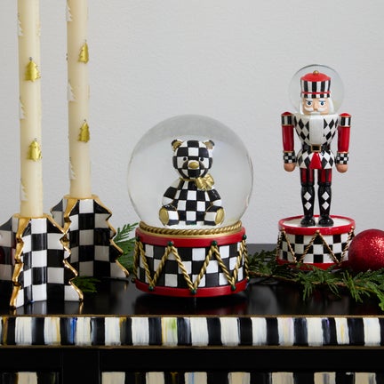 Courtly Bear Snow Globe