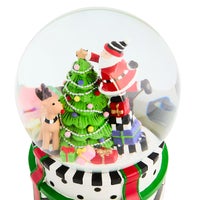 Santa & Rudolph Snow Globe