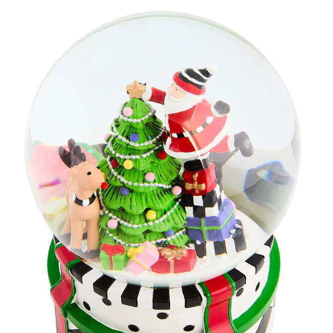 Santa & Rudolph Snow Globe image number 2
