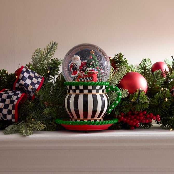 Check It Out Teacup Snow Globe image number 1