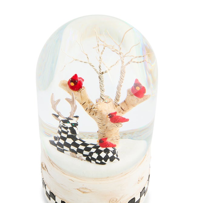 Farmhouse Deer Snow Globe image number 2
