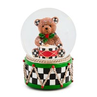 Holly Bear Snow Globe