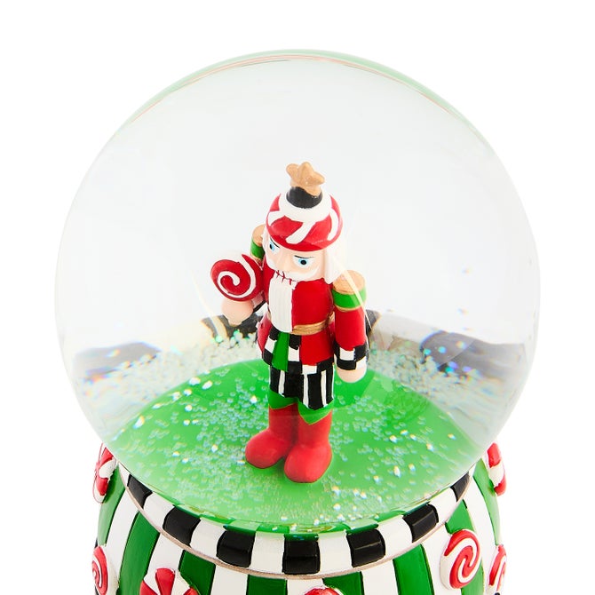 Candy Cottage Nutcracker Snow Globe image number 2