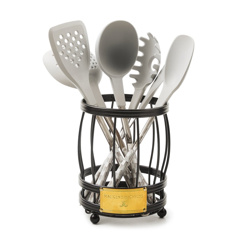 Sterling Check Kitchen Utensils - Sterling Check, Utensil Caddy Set mackenzie-childs Panama imagen 1
