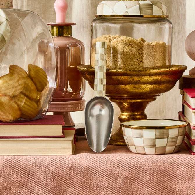 Mocha Check Small Scoop image number 1