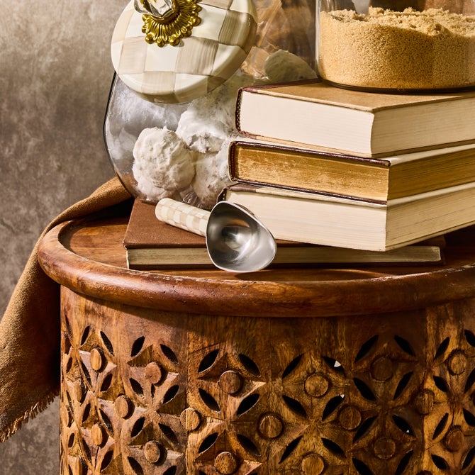 Mocha Check Small Scoop image number 3