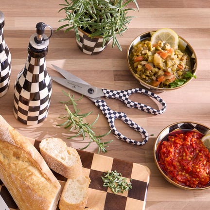 Black & White Check Kitchen Shears