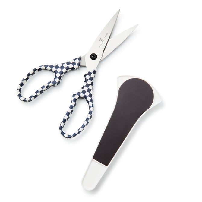 Black & White Check Kitchen Shears image number 1