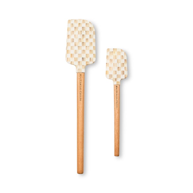 Mocha Check Spatulas, Set of 2 image number 0