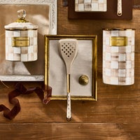 Mocha Check Slotted Spatula